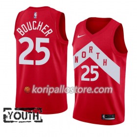 Toronto Raptors Chris Boucher 25 2018-19 Nike Punainen Lasten Pelipaidat Swingman
